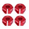 12mm Universal Wheel Hex Hub Adapter Upgrade Accessory for 1/10 Scale RC Car Sports Car Offroad Car Kit [Blue, 6mm] for RC Enthusiasts (6.0MM red) view 3