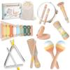 9-in-1 Montessori Toys for 1 Year Old Wooden Musical Instruments for Toddlers 1-3 | Baby Musical Toys & Percussion Set for Kids | Preschool Learning Music Toys for 1+ Year Old & Sensory Development view 1