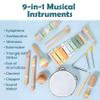 9-in-1 Montessori Toys for 1 Year Old Wooden Musical Instruments for Toddlers 1-3 | Baby Musical Toys & Percussion Set for Kids | Preschool Learning Music Toys for 1+ Year Old & Sensory Development view 3