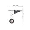 ADOCARN Aircraft Tail Wheel Assembly Tire Kit Rc Model Airplane for DIY Project Replacement Parts for Rc Car Model view 2