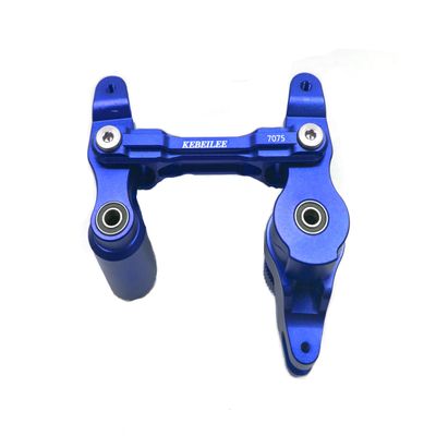 KEBEILEE CNC Aluminum7075 Servo Steering Bell Crank Assembly for TRAXXAS XRT 1/6 (Blue)
