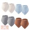 COOROBIN 8 pack-Muslin Baby Bibs 100% Cotton Baby Bandana Drool Bibs, Soft & Absorbent Teething Essentials for Newborn Boys and Girls view 1