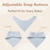 COOROBIN 8 pack-Muslin Baby Bibs 100% Cotton Baby Bandana Drool Bibs, Soft & Absorbent Teething Essentials for Newborn Boys and Girls view 2