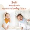 COOROBIN 8 pack-Muslin Baby Bibs 100% Cotton Baby Bandana Drool Bibs, Soft & Absorbent Teething Essentials for Newborn Boys and Girls view 3