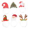 6pcs Christmas Headbands for Boys and Girls and Adults Festive Hair Hoops Cartoon Elements for Holiday Parties Lightweight Xmas Accessories for Celebrations view 1