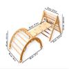Kidodido Montessori Wooden Climbing Set for Kids | Montessori Climbing Triangle Climbing Dome Ramp and Pillow | Waldorf Climbing Arch for Toddler | Montessori Playground | Kids Play Gym(Dino) view 4
