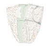 100% Cotton 3-Pack Baby Swaddle Sleep Sack 0-3 Months - Gender Neutral Swaddle Newborn to 3 M, Adjustable Swaddles for Newborns Blankets, Babies Gift Set, Designed in France, Green Woodland Collection view 1