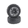 2X 1/14 RC Front Tires, Wheel Rim and Tires Set, Good Grip, Upgrade RC Truck Wheel Tyre for Wltoy 144016 DIY Accessory view 1