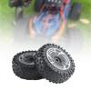 2X 1/14 RC Front Tires, Wheel Rim and Tires Set, Good Grip, Upgrade RC Truck Wheel Tyre for Wltoy 144016 DIY Accessory view 4