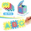 1 Set (36 Pcs) 1/6 & 1/12 Dollhouse Miniature EVA Floor Mat - Ideal for Doll House Bedroom Decoration view 2