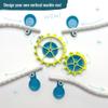 Gecko Run Marble Run Spinners Expansion Pack by Thames & Kosmos  Extra Stunt for Vertical Marble Run Starter Set; Fast, No-Mess Setup with Residue-Free Nano-Adhesive Pads for Hours of Creative Play view 2