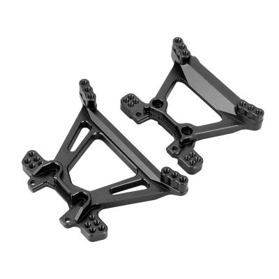 1/10 RC Shock Towers, Front and Rear Shock Tower Set Aluminum Alloy Absorption Tower Set for BL 2S Slash 4X4 Trucks (Black
