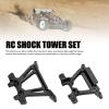 1/10 RC Shock Towers, Front and Rear Shock Tower Set Aluminum Alloy Absorption Tower Set for BL 2S Slash 4X4 Trucks (Black view 2