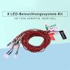 8 LED Lighting System Kit for RC Aircraft, Simulation Flashing Lights Compatible with Airplanes and Helicopters view 4