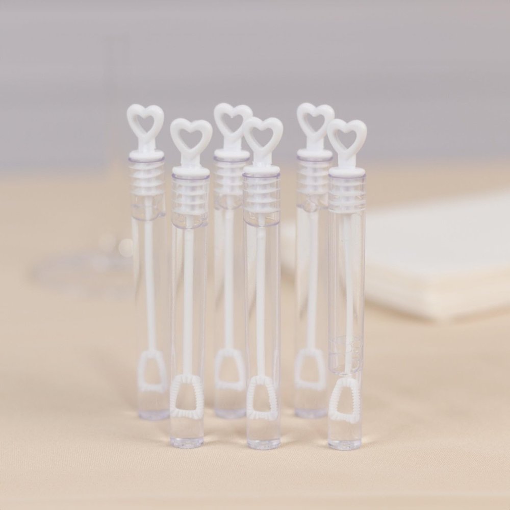 Efavormart Wholesale 48 Pack Heart Tube Bubbles Wedding Bridal Favor for Wedding, Anniversary, Engagement, Bridal, Celebration, Valentines Day, Family Reunion, and Gift for Couple Boy Girl
