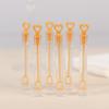Efavormart 48 Pack Gold Heart Chemistry Tube Bubbles Bridal Wedding Shower Favor - 4" view 1