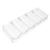 SKISUNO 4pcs Box Professional Poker Chip Holder Acrylic Chip Box Poker Game Accessory Reusable Case view 2