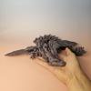 Crystal Dragon with Wings 3D-Printed, 3D Dragon,Flexible Articulated Wings Dragon3D Printed Gift for Festival,Home Decoration, Executive Desk Decorations (Temperature, 23 Inches) view 3