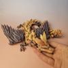 Crystal Dragon with Wings 3D-Printed, 3D Dragon,Flexible Articulated Wings Dragon3D Printed Gift for Festival,Home Decoration, Executive Desk Decorations (Temperature, 23 Inches) view 4