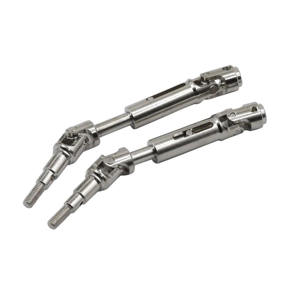 for Mjx for Hyper Go 14210 14209 1/14 RC Remote Control Upgrade Parts 2Pcs Metal Drive Shaft CVD Rear Driveshaft Upgrade Parts RC Upgrade Accessories(Silver)