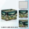 BFDHGQZC Card Deck Box for Trading Cards Commander Deck Box Card Storage Box with Strong Magnet Magic Premium Gathering Deck Box Cover for TCG CCG Magic Cards,Wildflower Field view 3