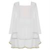 Raenseen Kids Greek Princess Dress Flower Girls Ancient Roman Toga Costume for Festival Party Performance White 14 Years view 4