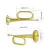 Brass Trumpet School Band Orchestras Kids Bugle With Mouthpiece Musical Instruments Beginners Big Strides Spanish Bugle view 3