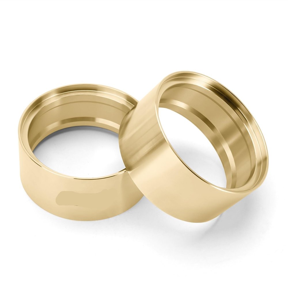 147g Brass Wheel Weights Inner Beadlock Rings Fit 2.2" Wheel Rim for 1/10 RC Crawler Car(2PCS)