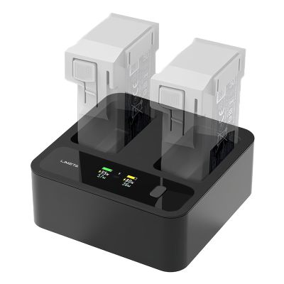 Drone Fast Charger Hub for DJI Mini 3 4 Pro Fly More Combo 72W Dual-Port Charging Station with Display Discharge Storage Mode USB-C Output (Not Compatible with Mini 4k)