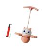 Colaxi Pogo Jump Ball, High Jump Toy with Adjustable Handle,Bouncing Ball Jump Board, for Games Playground Fitness Body Training, Pink view 2
