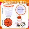 10 Pcs 4.1x4.1x2.8 Inch Basketball Player Gift Basket Set Reusable Basketball Party Snack Cup with Basketball Backboards Basketball Hoop Cup Party Cup Supplies for Basketball Team Birthday Party view 2