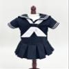 18 inch Doll Outfit/Sailor Dress Navy with White Trim and White Sailor Tie/Add on Option Shoe and Sock (Dress Set-White Sock-Navy Shoe) view 2