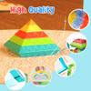 100Pcs Montessori Toys for Ages 1-3 2-5 Toddlers Kids Baby,Pyramid Stacking Building Toys,3D Preschool Learning Blocks for Kids,STEM Sensory Toy Gifts for 2-4 Year Old Boy Girl,Big Plastic Storage Box view 4