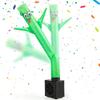 Mealivos Mini Wacky Waving Inflatable Tube Guy with Blower Mini Inflatable Tube Man for Christmas Desktop Decor White Elephant Gift for Birthdays Party Store Office(Green) view 1