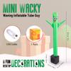 Mealivos Mini Wacky Waving Inflatable Tube Guy with Blower Mini Inflatable Tube Man for Christmas Desktop Decor White Elephant Gift for Birthdays Party Store Office(Green) view 2
