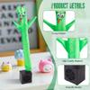 Mealivos Mini Wacky Waving Inflatable Tube Guy with Blower Mini Inflatable Tube Man for Christmas Desktop Decor White Elephant Gift for Birthdays Party Store Office(Green) view 3
