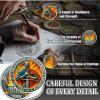10Pcs Knights Dumpster Fire Coin, Knight's Sword Dumpster Fire Challenge Coin - Funny Office Desk Accessories - Novelty Coins Pocket Token - Inspirational Office Gifts for Men Women view 3