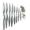2pcs 4.75x4.75/5x5/6x4/7x5/8x4/8x6/9x4.5/9x6/10x5/10x7/11x5.5/11x7 Nylon glass fiber electric propeller RC Model Replace APC toy replaceable parts RC(8x6 2pcs) view 1