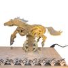 XMBRICDIYY 3D Mechanical Brass Horse Model with Wooden Base, Mechanical Brass Animal Model, Perfect for Home and Office Ornament, Assembly Model, 39 x 15.4 x 40cm view 3