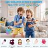 Mini Karaoke Machine with 2 Wireless Microphones for Kids, Portable Karaoke Machine for Kids, Kids Karaoke Machine Toys for Girls Boys Gifts for Home Parties Birthday (Blue) view 3