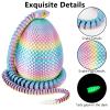 3D Printed Snake Eggs with Snake Inside23.22 Inch Rainbow Crystal Snake Fidget ToysArticulated 3D Snake with 3D Snake Eggs Multiculor view 4