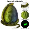 3D Printed Snake Eggs with Snake InsideCrystal Snake Fidget Toys23.22 Inch Articulated 3D Snake with 3D Snake Eggs Black Gold view 3