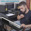 88 Key Piano Keyboard Beginner Electric Piano with Full Size Semi Weighted Keys Electric Piano with Sustain Pedal, Power Supply, Stand, Carrying Bag, Headphone Black view 3