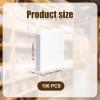 100pcs Blank Miniature Books, 1:12 Scale Mini Dollhouse Book Ornaments White Tiny Notebook Model Small Opening Book Toys for Dollhouse Bookshelf Decoration Pretend Play Supplies view 2