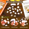 100pcs Blank Miniature Books, 1:12 Scale Mini Dollhouse Book Ornaments White Tiny Notebook Model Small Opening Book Toys for Dollhouse Bookshelf Decoration Pretend Play Supplies view 4