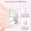10PCS Duckbill Valves Compatible with eufy S1 Pro S1 E10, Lansinoh Discreet Duo, NCVI NICEGREEN Nuliie Zooawa S32 Breast Pump Parts S32 Breast Pump Replacement Acessories, for Lansinoh Pump Parts view 3