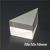 10x10x10mm Optical Glass, Lightweight 45 Degree Right Angle Prism, Triangular Prism for Teaching Refracted Light 1pc view 2