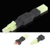 Kodrily RC T Connector Adapters, Small T Plug Male and Female Connector Adapters RC Accessory, 2PCS T Plug Female to Male Adapter Plastic, Metal Material for RC Speed Controller view 3