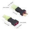 Kodrily RC T Connector Adapters, Small T Plug Male and Female Connector Adapters RC Accessory, 2PCS T Plug Female to Male Adapter Plastic, Metal Material for RC Speed Controller view 4