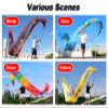 ZNQNDSR Dragon Poi with 3D Dragon Head, Dragon Flag Poi for Gymnastics Training, Chinese Flinging Ribbon for Dance Parties(Red,33 ft) view 3